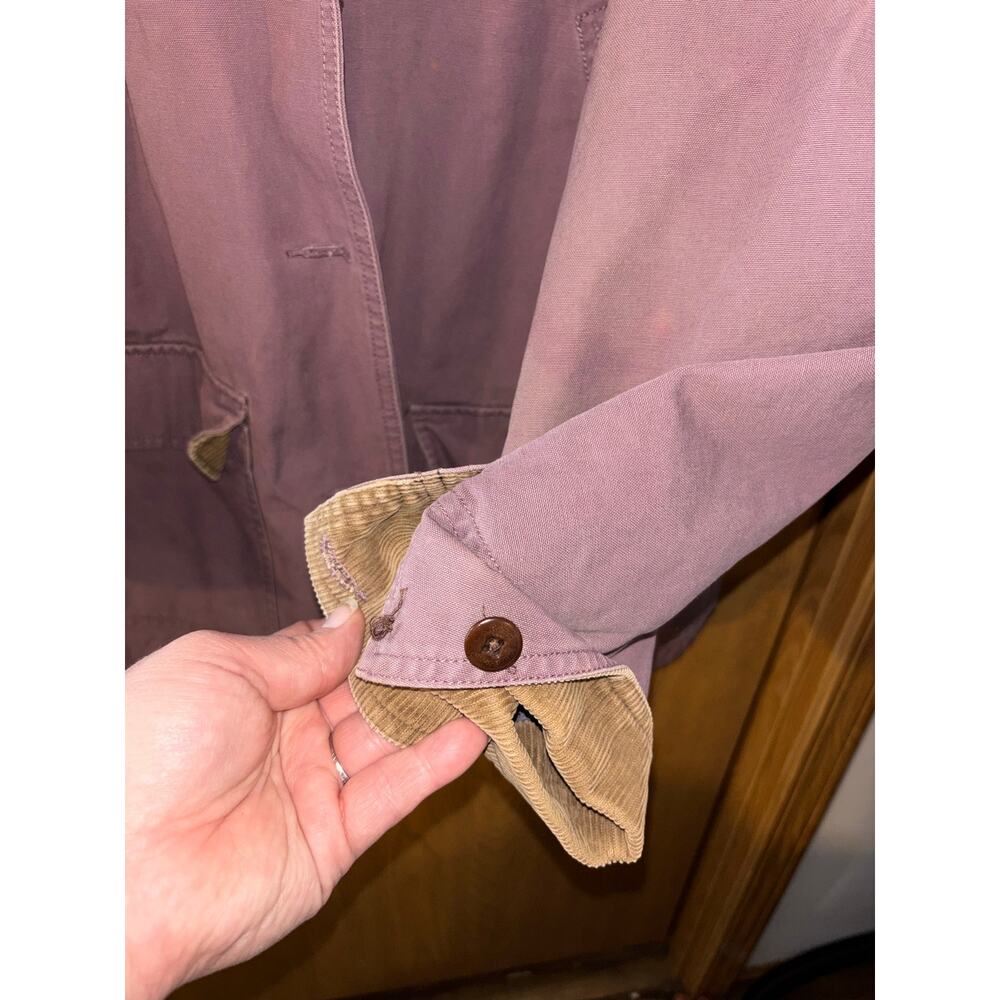 Vintage L.L. Bean women’s purple mauve chore jacket barn coat (XL) NO BUTTONS - Picture 4 of 8